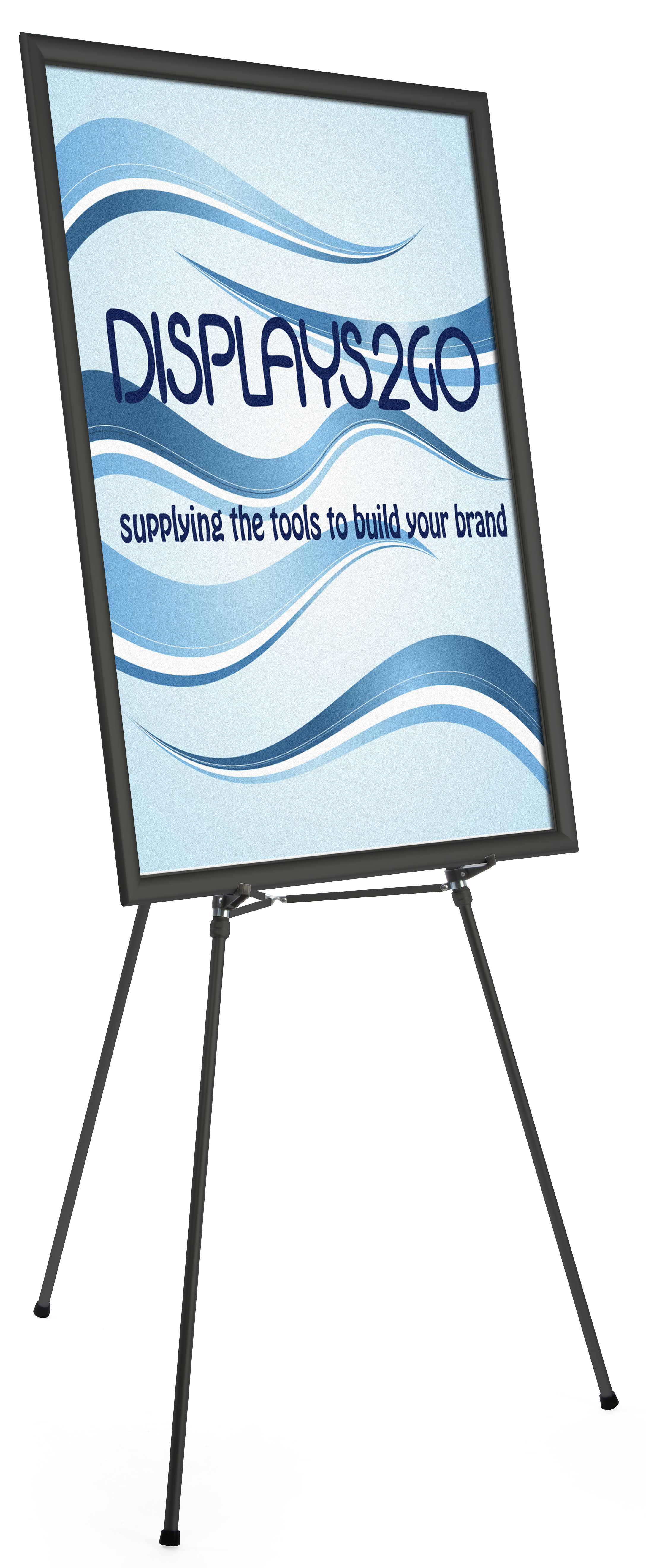 Black Easel Stand with 36” x 48” Snap Frame | Displays2Go