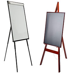 School floor easels for welcome messages and announcements