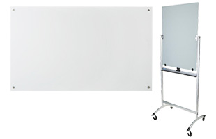 White and black write-on boards for schools