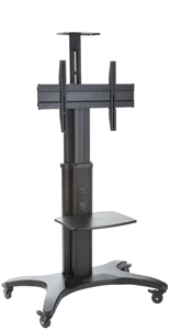 Rollable TV Stand w/ Black Finish