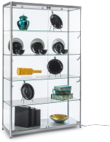 Illuminated Full View Silver Showcase