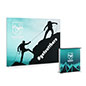 10' backlit trade show display with counter is easy to set up