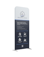 Foldable Trade Show Display stands 3.5'w x 7.5'h