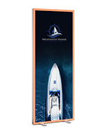 Trade Show Light Box with RGB Frame and custom graphics