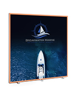 SEG Light Box Display with RGB Color Changing Frame and stabilizing feet