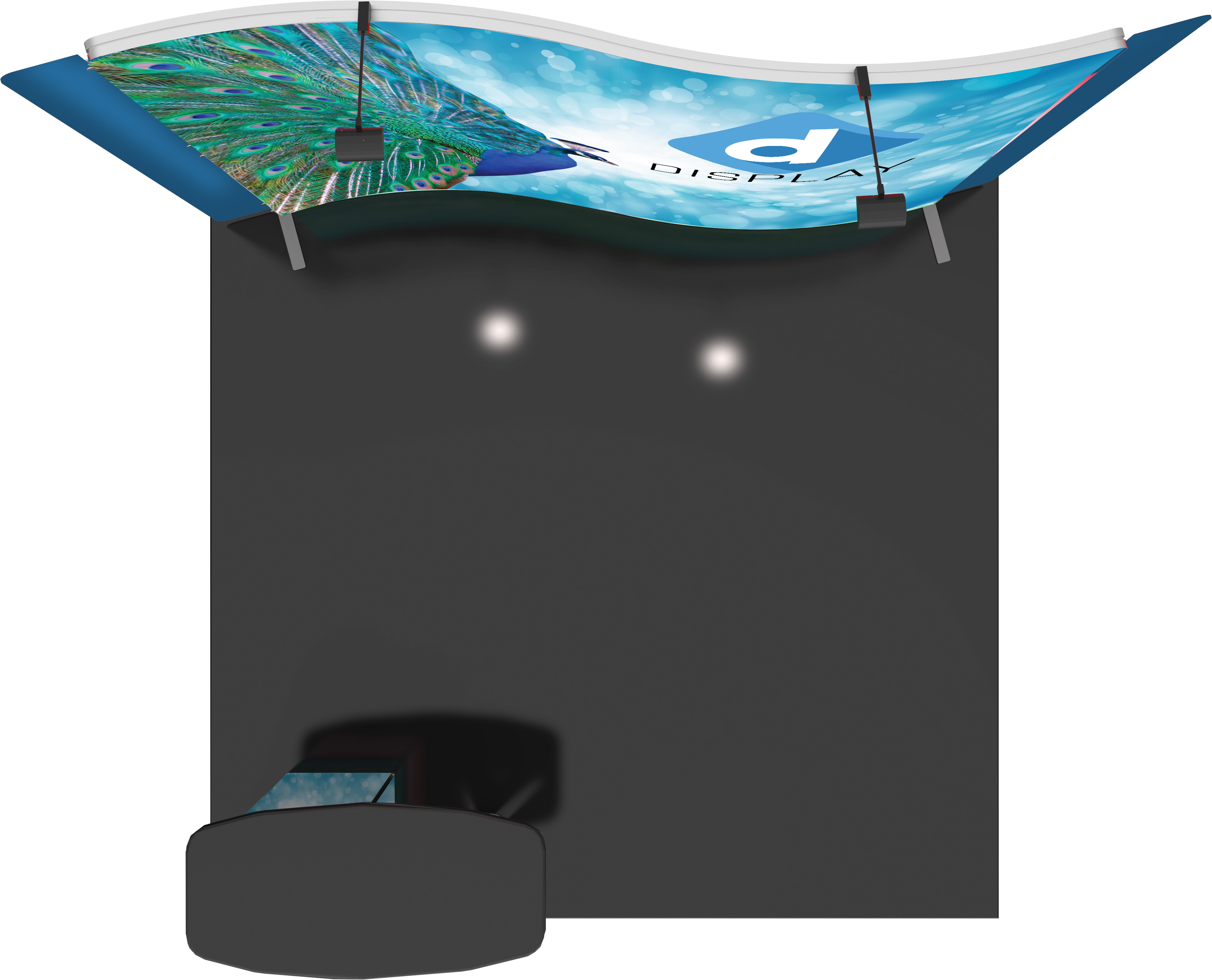 Custom Trade Show Booth | 9.85' x 8.5' Panel with Fabric Counter ...