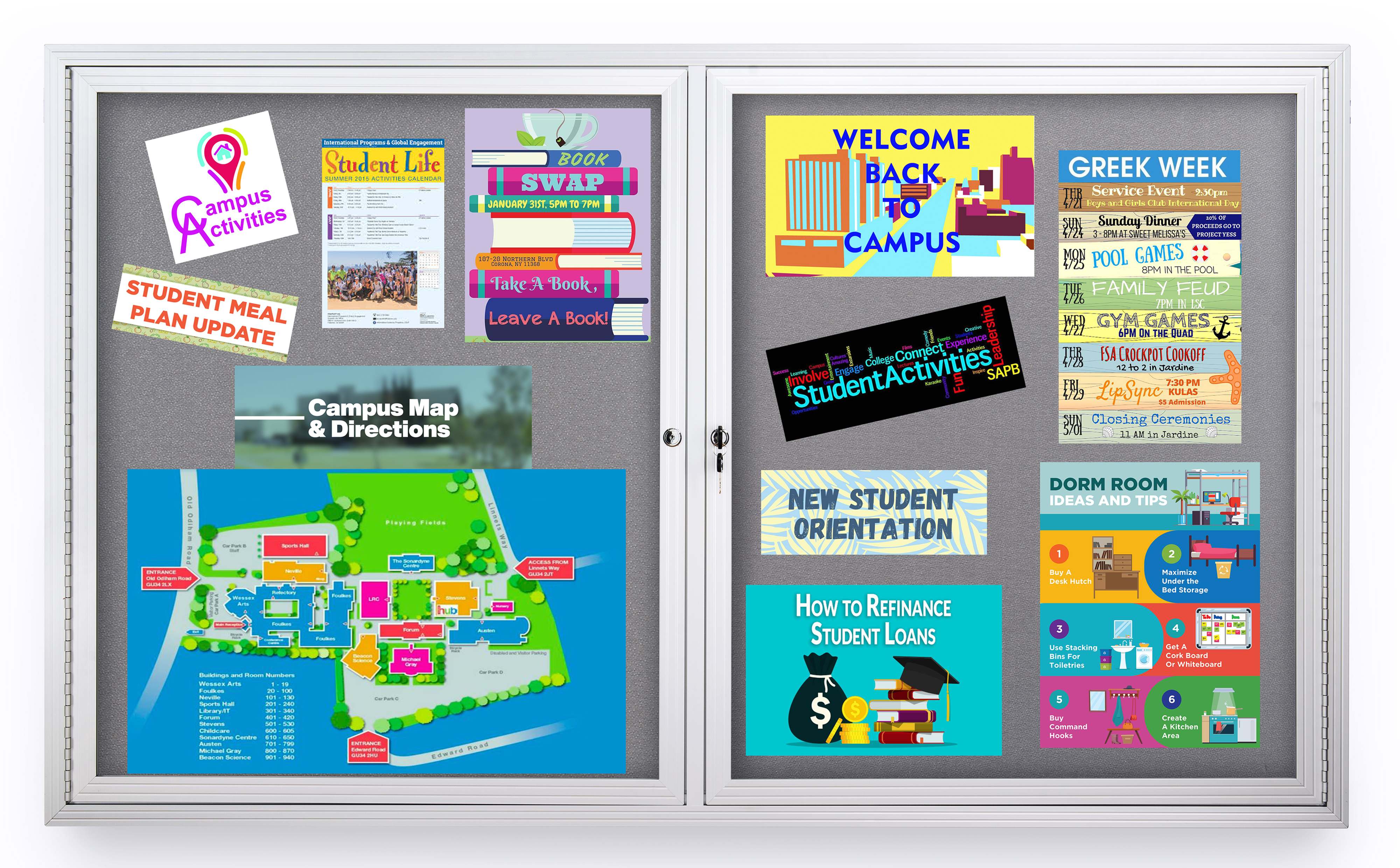 Polycarbonate Notice Board | Displays2Go