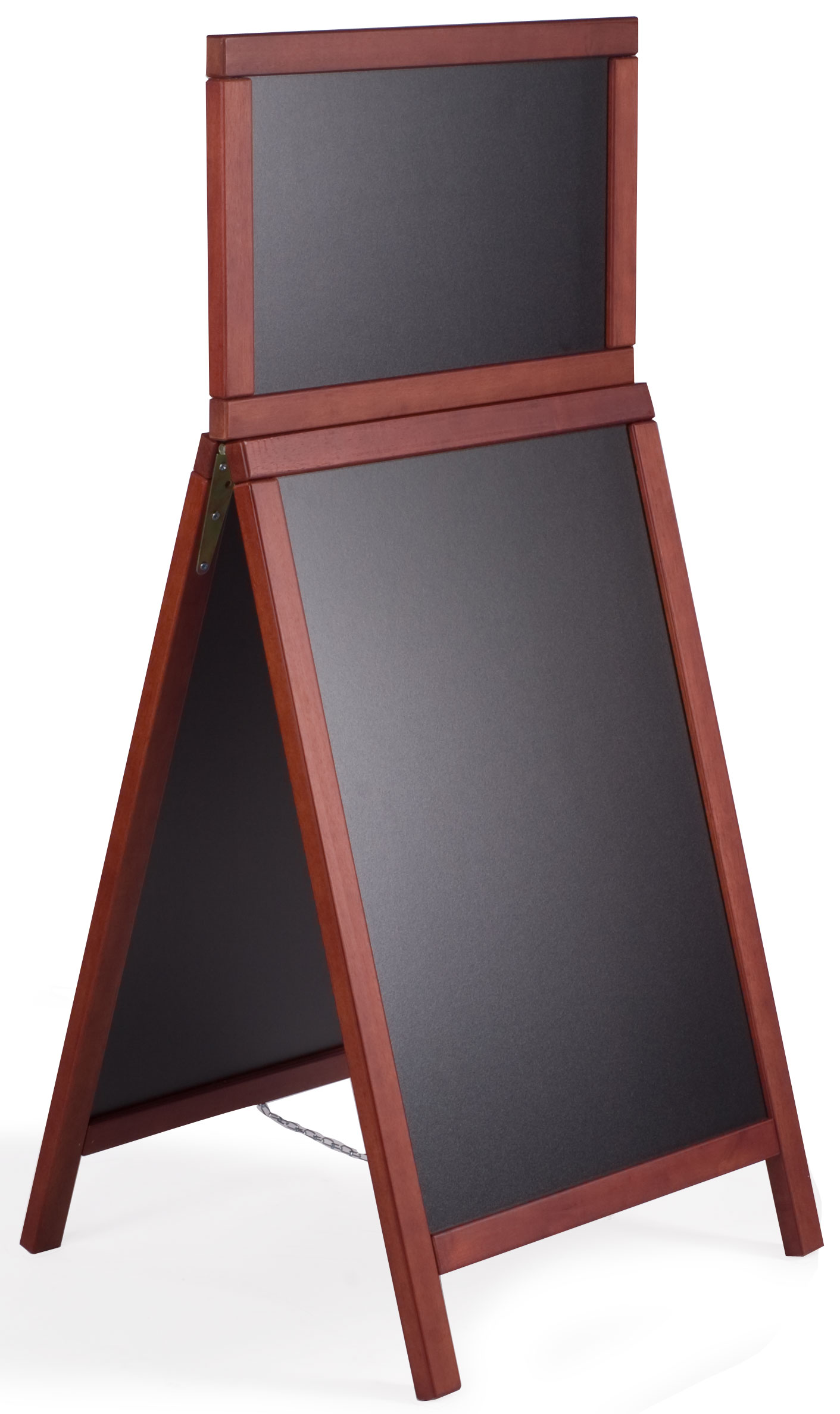 19 X 27 Write-On Board A-Frame, Chalk & Wet Erase, Double Sided, Header - Black - Image 2