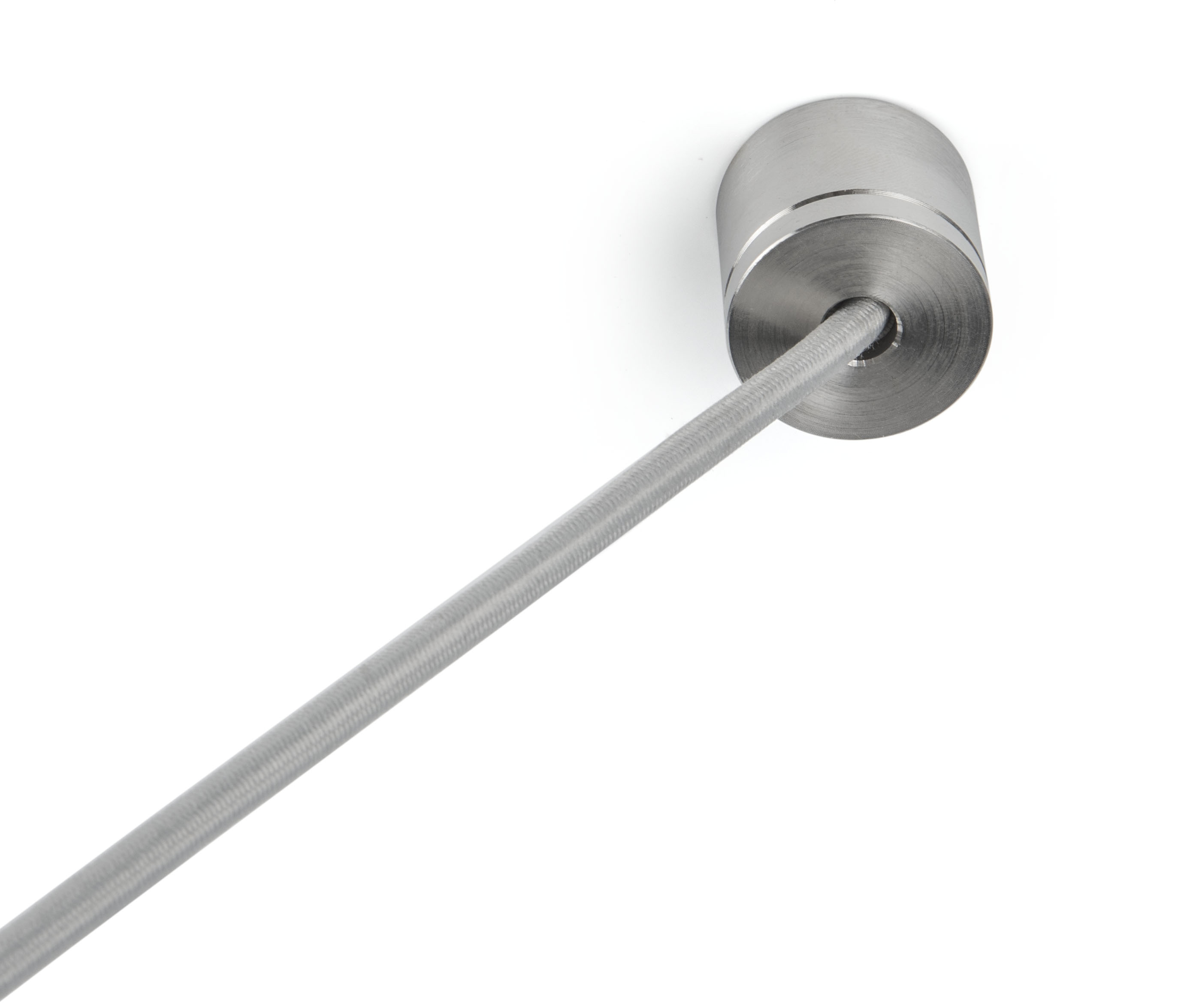Set of (4) 16” QueuePole Slim Posts, 2 Wall Receptors, w/ 50’ Gray Cord - Silver - Image 6