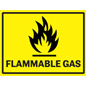 OSHA compliant flammable gas industrial warning sign