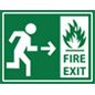 Wayfinding non-slip safety fire exit sticker