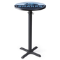24" Custom logo bar table for brand graphics or messaging