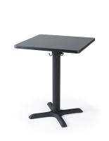 Modern styled 24" black square café table