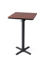 Square top pub table in bar height