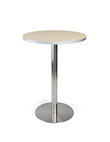 Pub style restaurant table with light wood finish