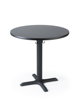 30" round restaurant dining table in cafe height