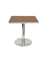 Dining height breakroom cafe table in dark finish