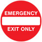 Vinyl emergency exit anti-slip floor sign 