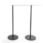 Set of (10) QueuePole Slim 39” Stanchion Posts w/ 100’ Black Elastic Cord - Black - Image 9