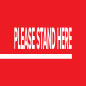 Social distancing floor decal
