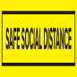 Physical distance floor sticker 
