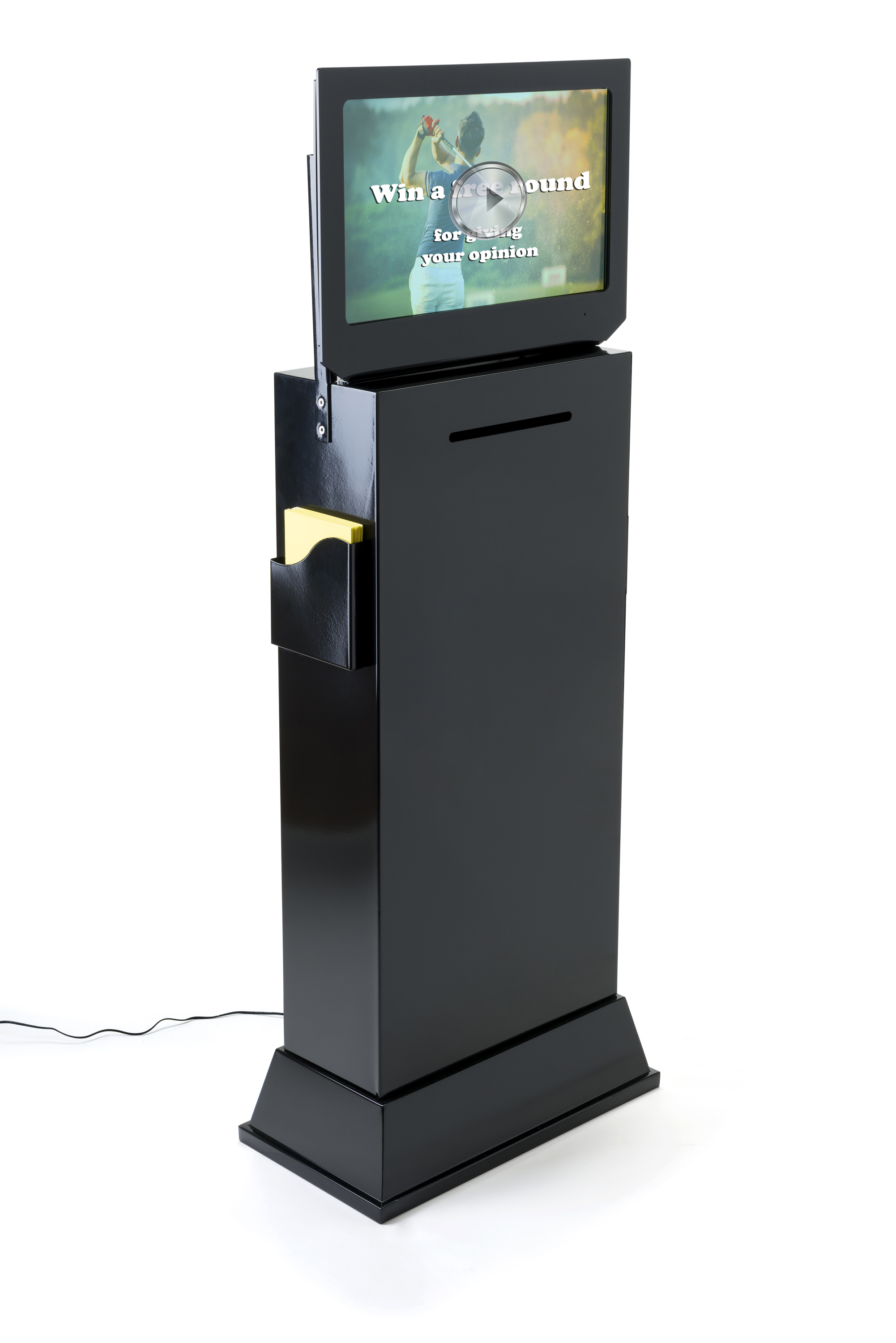 Spectators Box Floor Competition Entry Box with Video Screen | Brochure Pockets ...