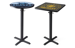Custom printed pub tables with full color printing