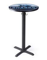 42in tall custom printed pub tables in round and square shapes