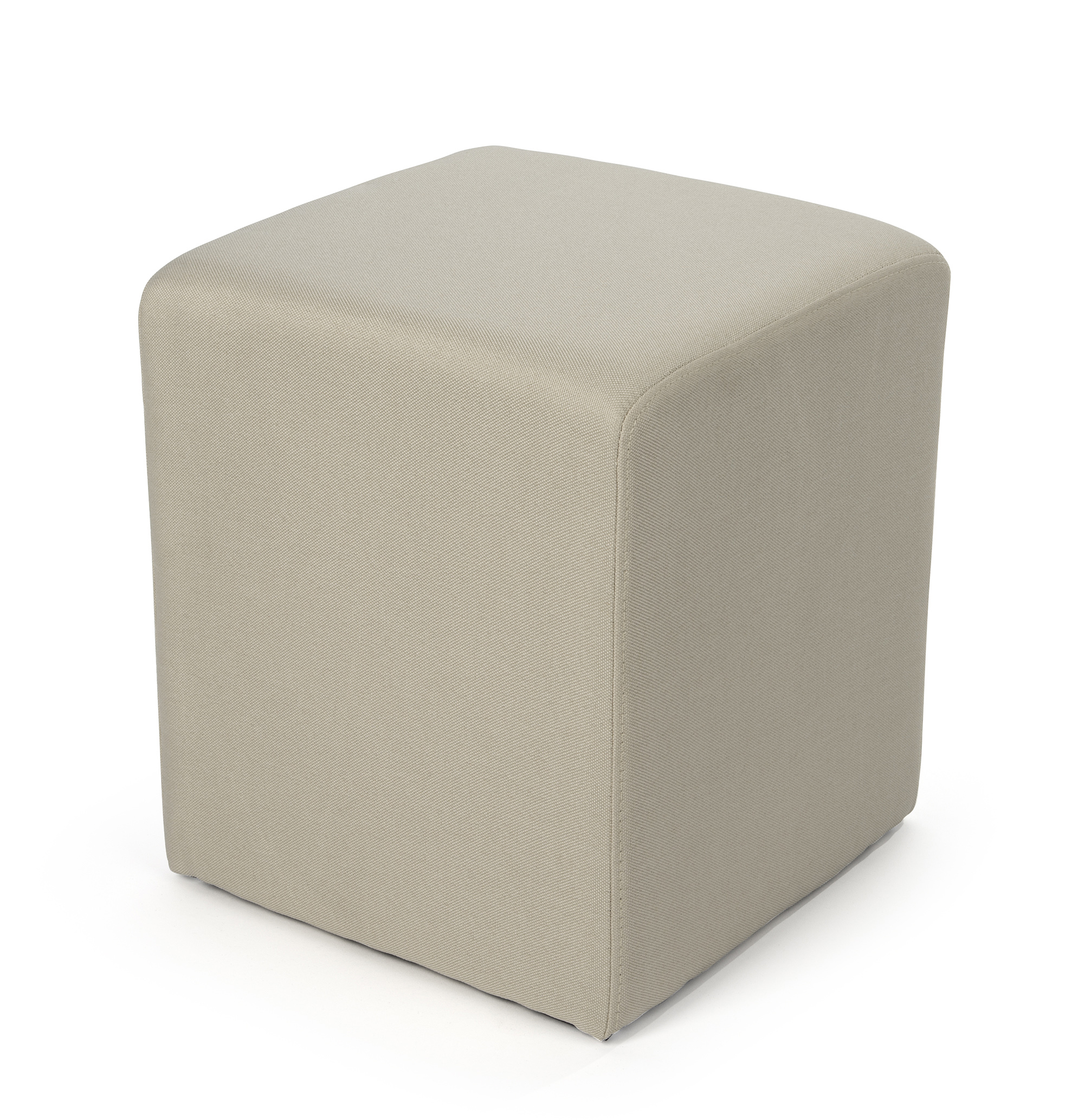15” Square Upholstered Ottoman Stool w/Custom Cover - Image 4