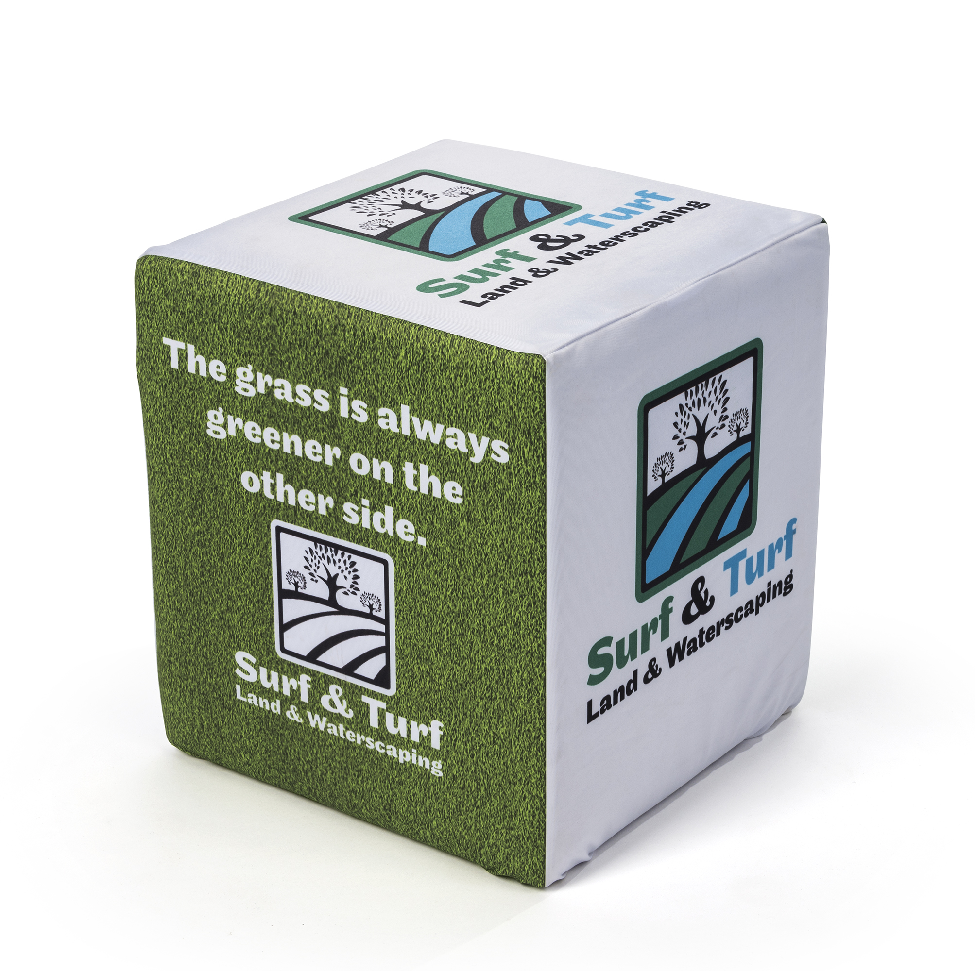 Custom Printed Cube Seating Set | Upholstered Ottoman | Displays2Go