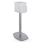 frosted pedestal suggestion box stand with lock and high capacity box