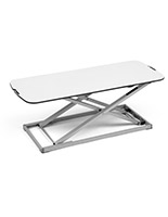 Folding sit stand laptop desk for office use