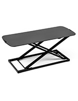Folding sit stand laptop workstation with adjustable height