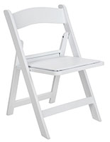 Heavy Duty Folding Plastic Chair with Removable Cushion