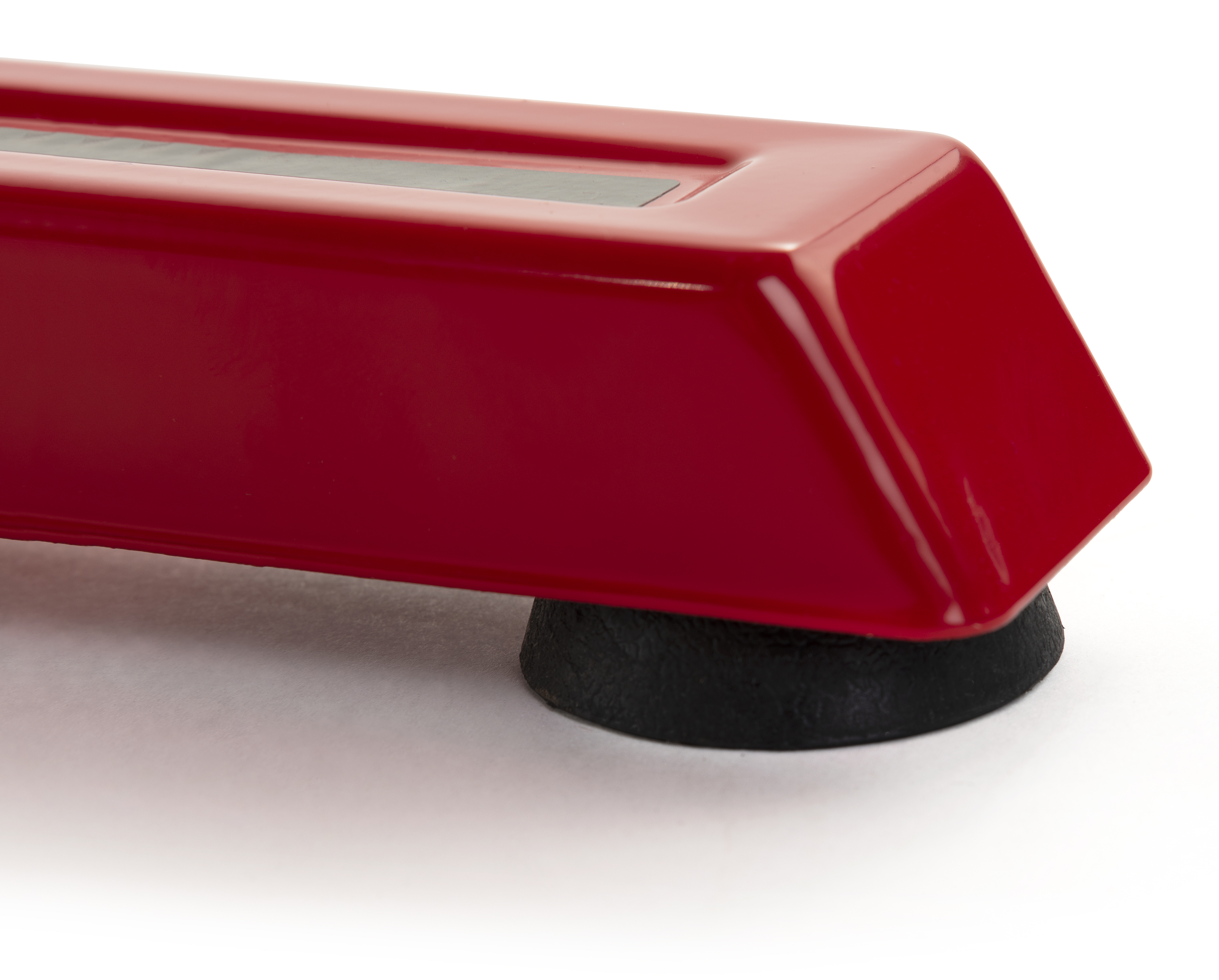 47.25"w Gaming Computer Desk with Z-Shaped Design, Floor Levelers - Red - Image 7
