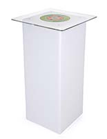 Logo LED highboy table with rechargeable battery