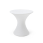 23.75-inch tall white plastic LED cocktail table