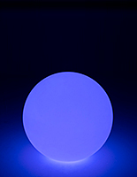 LED orb light with rechargeable battery