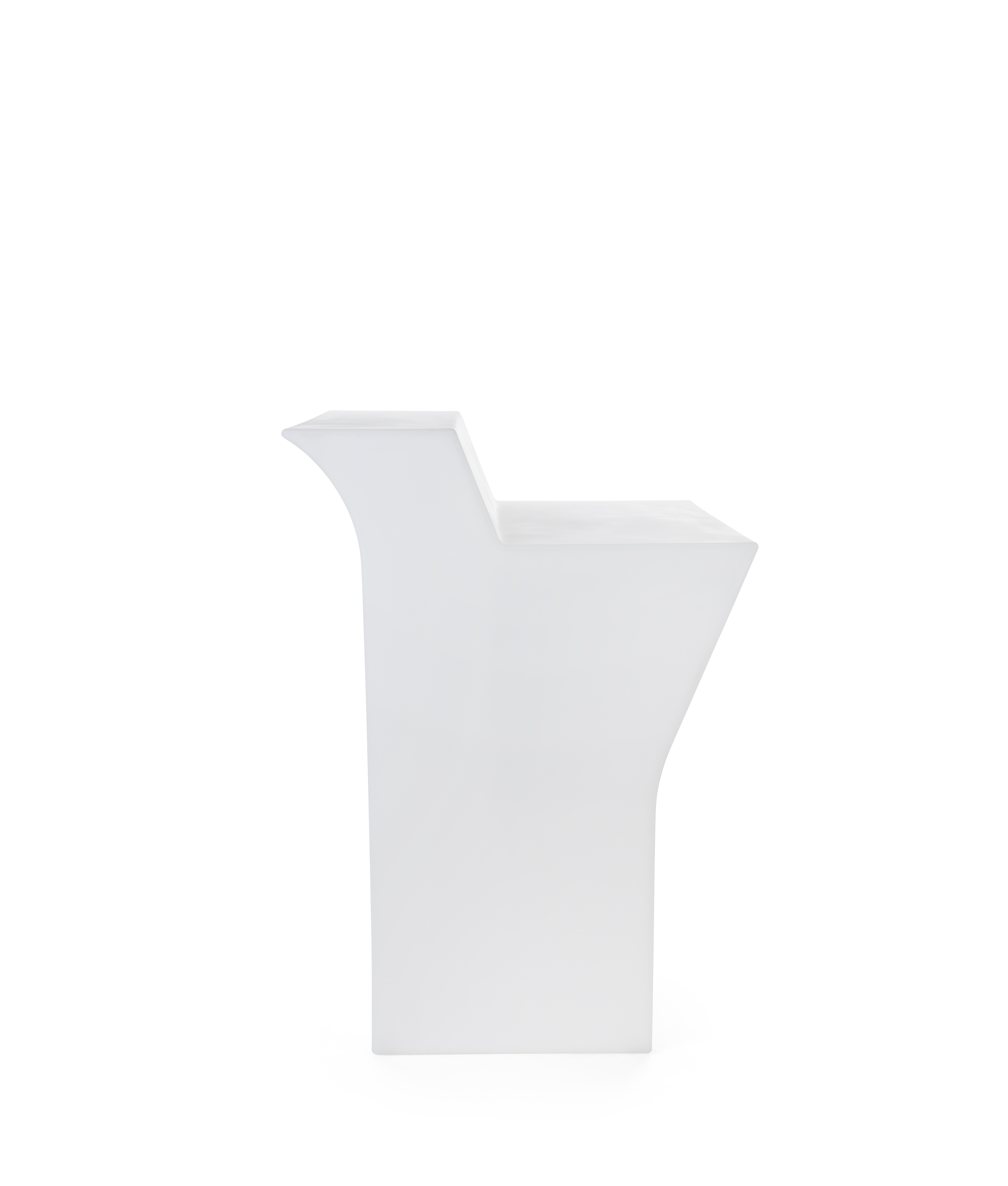 43.25"h Straight Bar w/ LED Lighting, 16 Color Options, Rechargeable Battery - White - Image 5