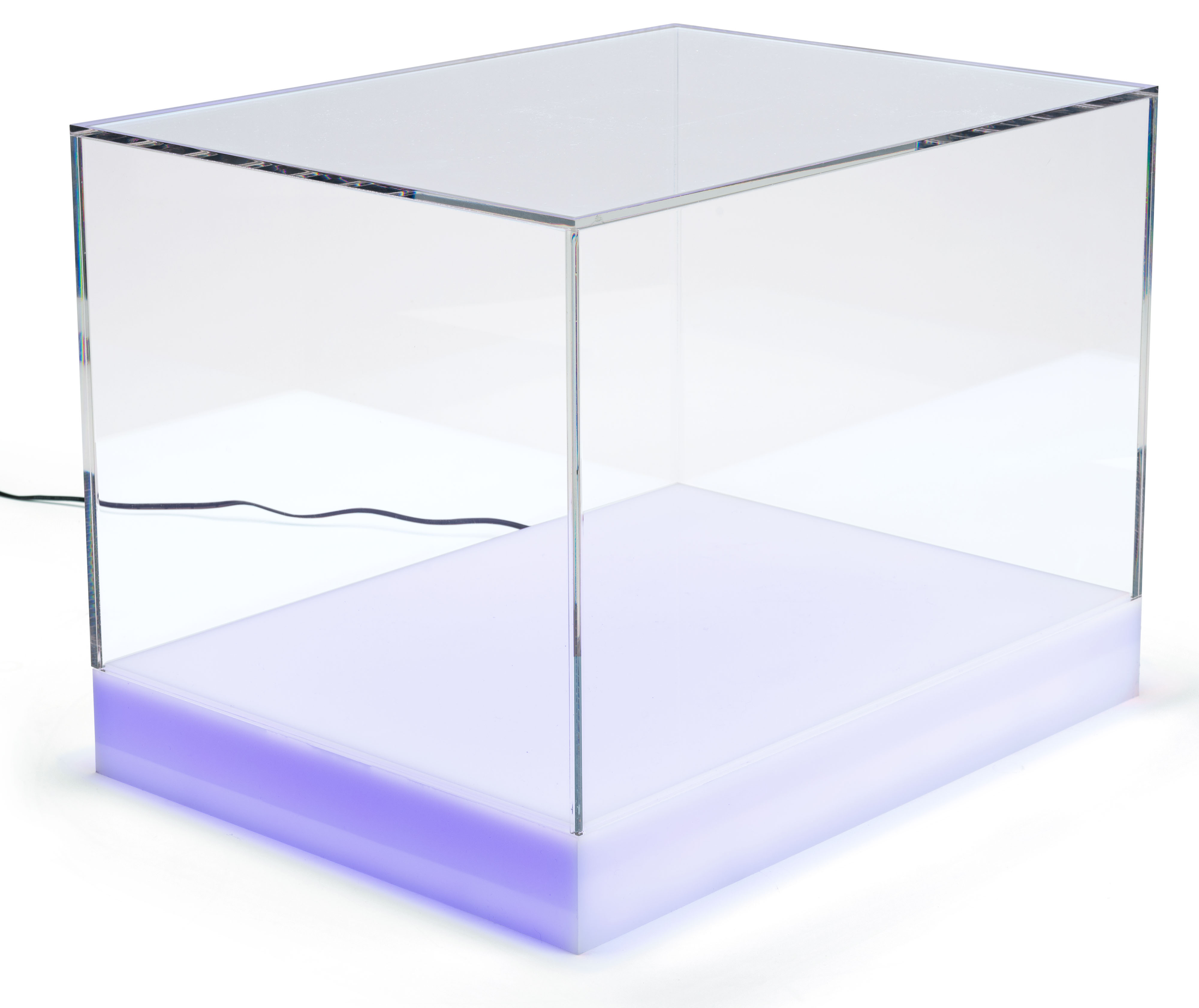 Countertop LED Collectibles Display Case | Color-Changing Base ...