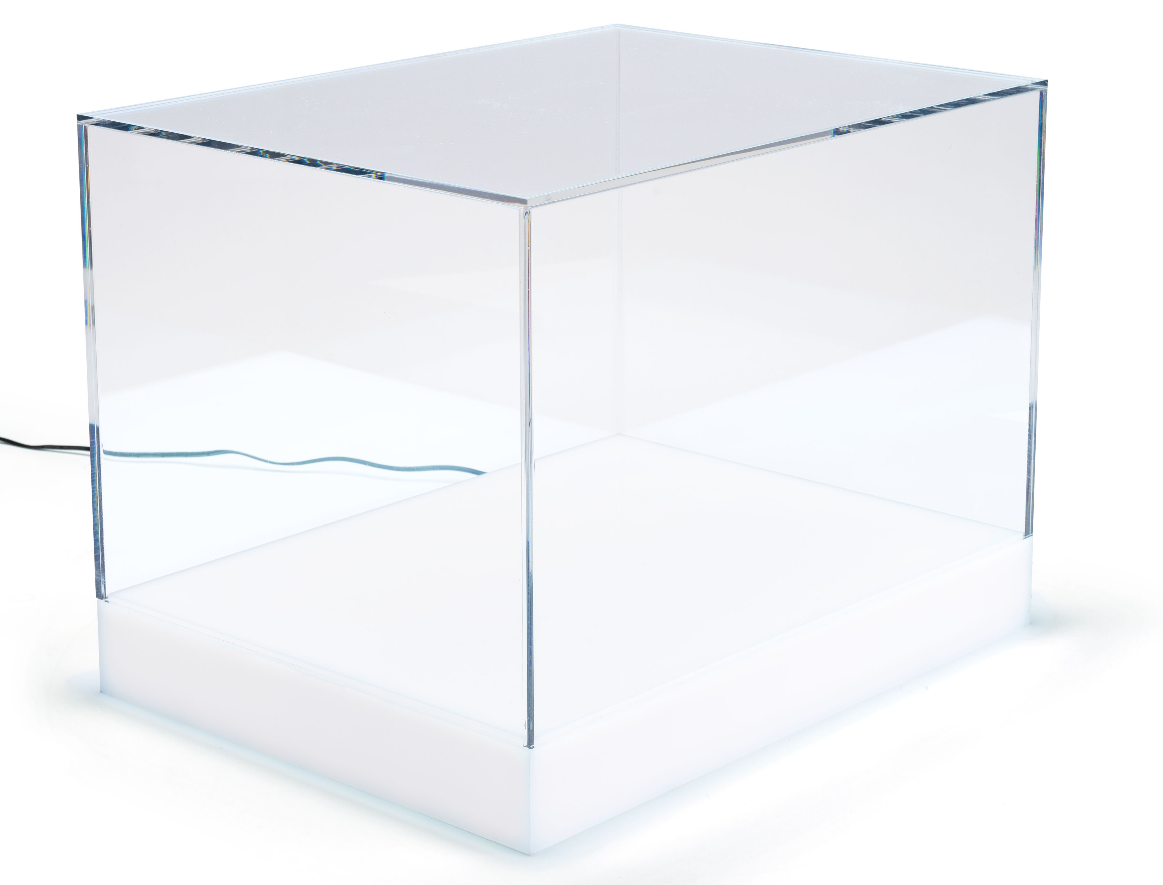 Countertop LED Collectibles Display Case | Color-Changing Base ...