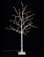 Lighted birch tree in size small