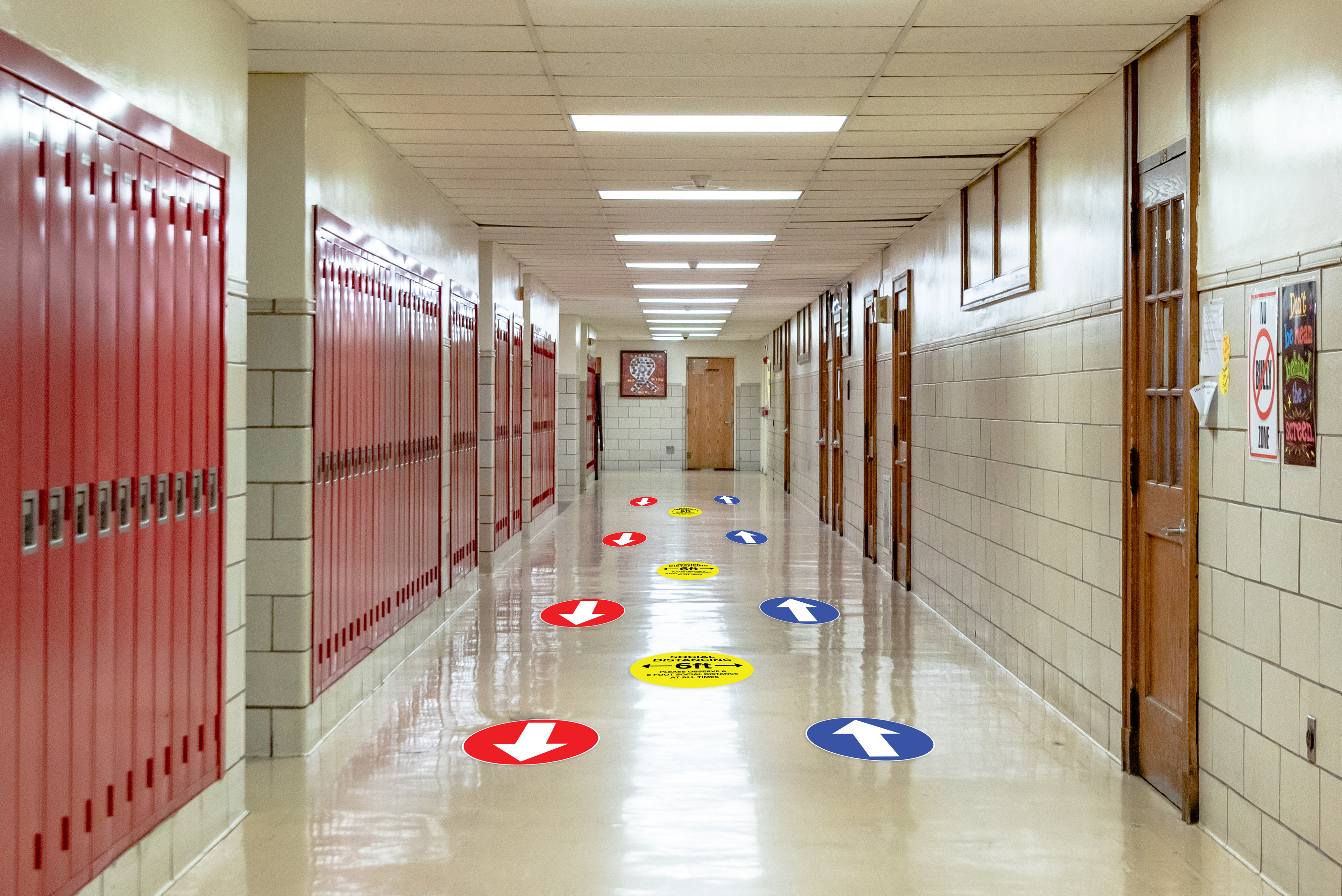 Directional Floor Sticker | For Indoor and Outdoor Surfaces | Displays2Go