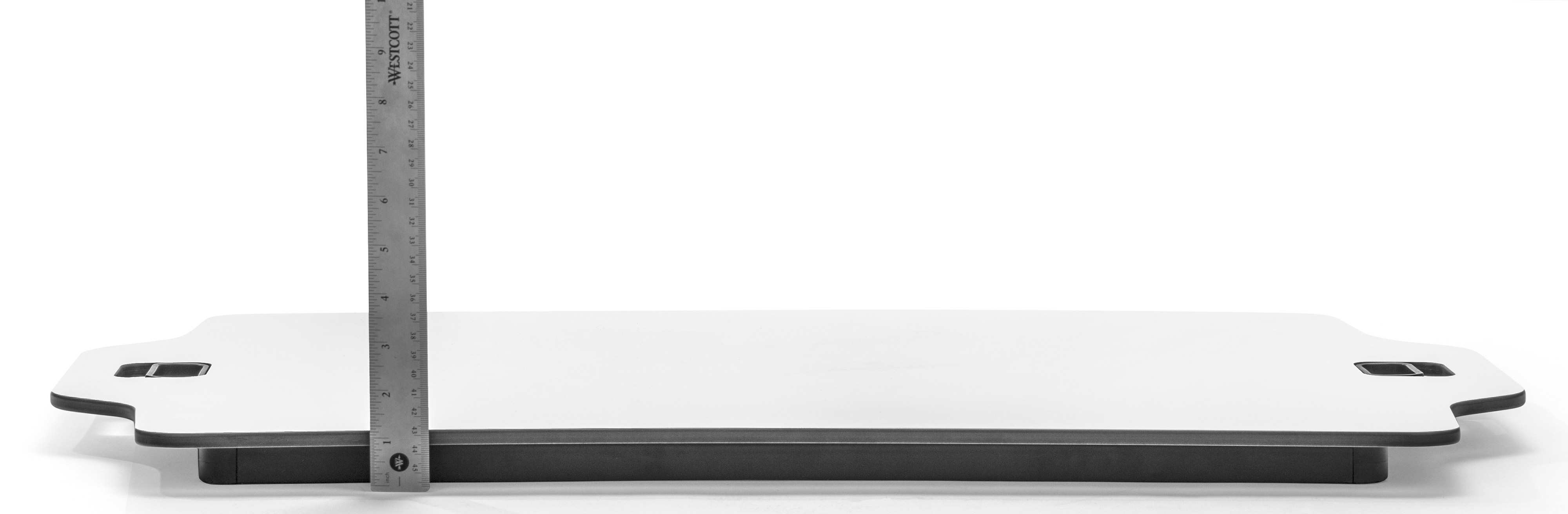 Foldable Desktop Riser | White w/ Steel Frame | Displays2Go