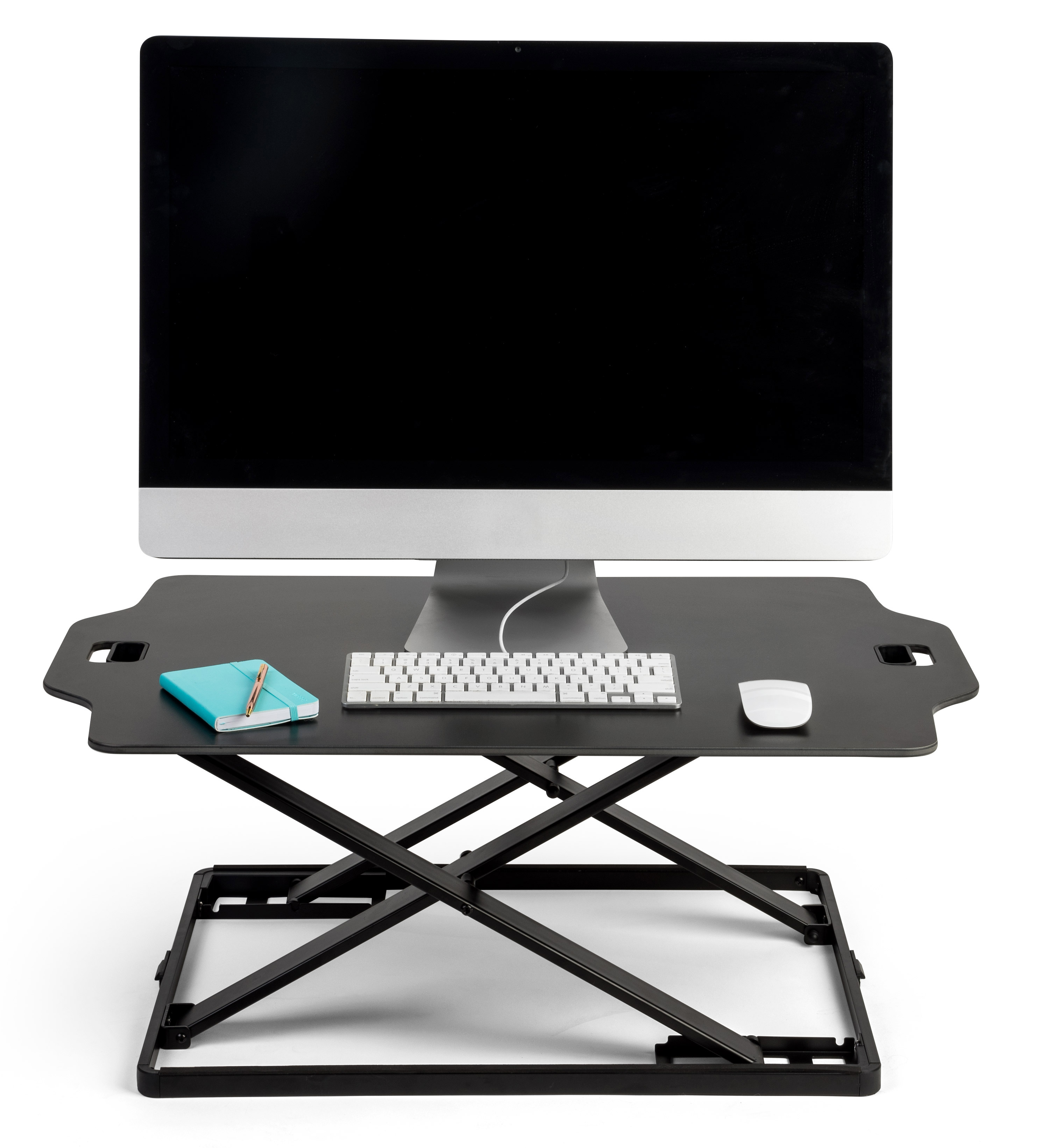 Fold-In Standing Workstation Riser | 22 lb Weight Capacity | Displays2Go