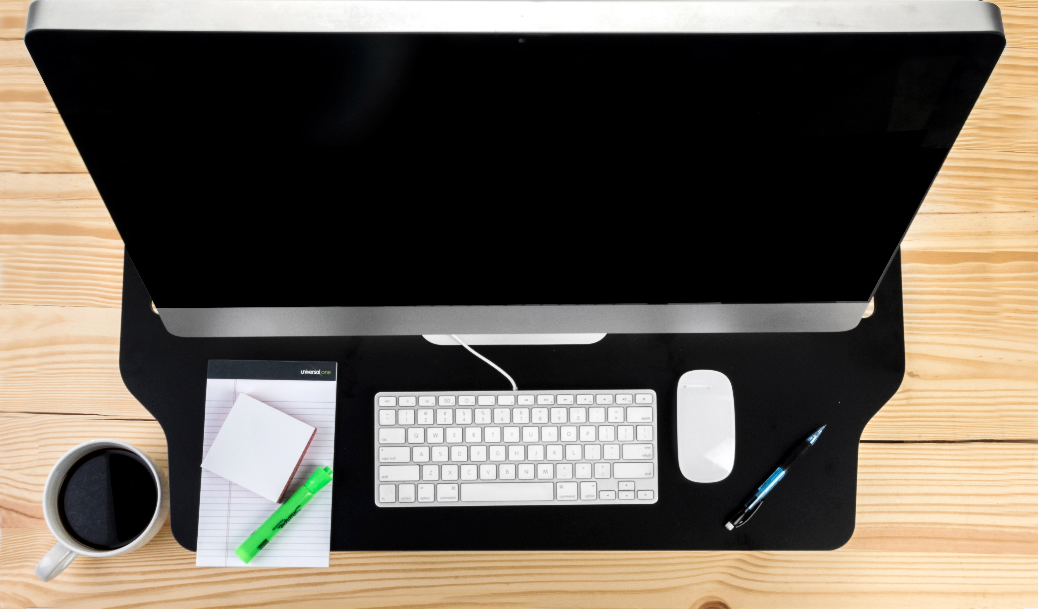 Fold-In Standing Workstation Riser | 22 lb Weight Capacity | Displays2Go