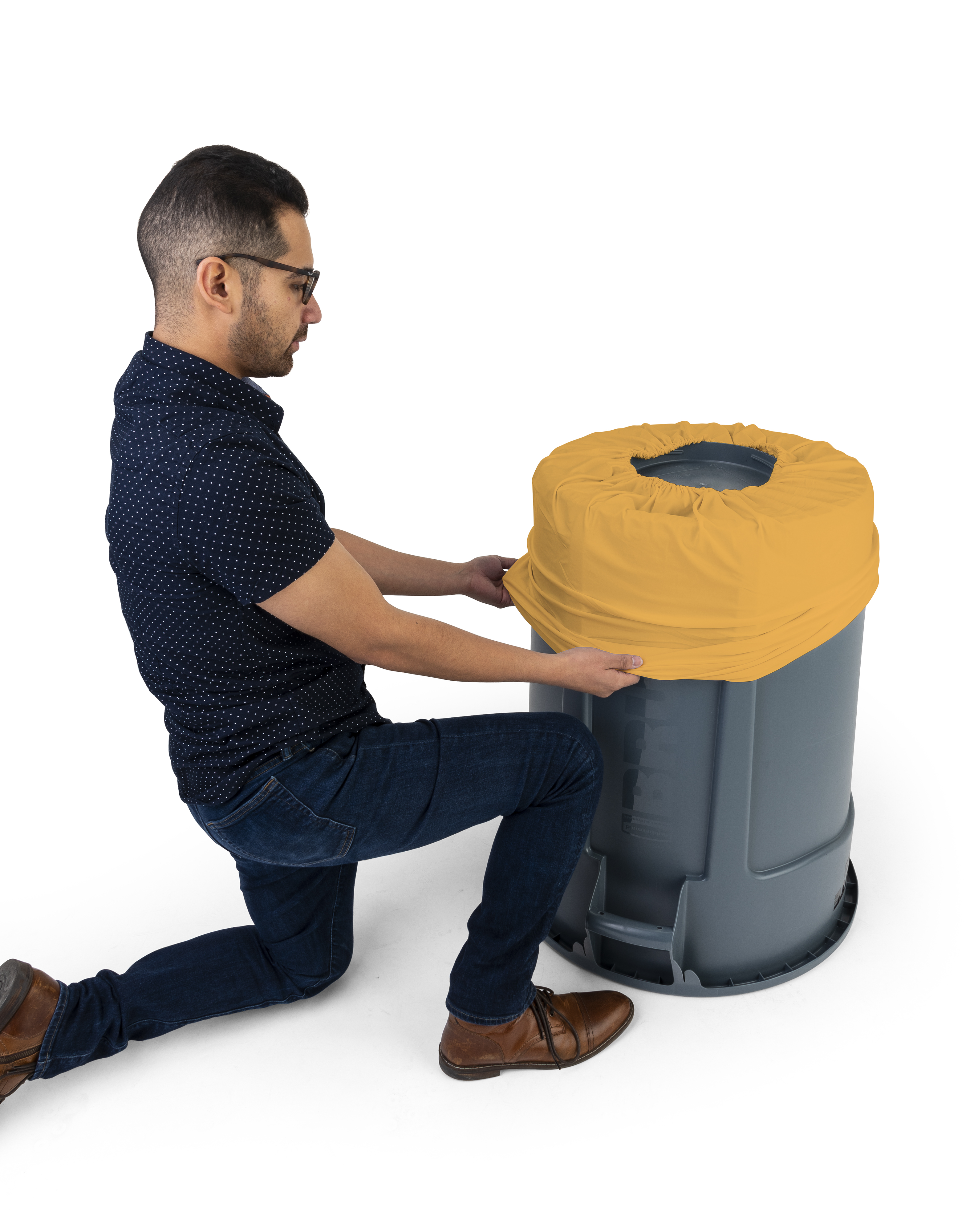 Spandex Trash Can Covers | Stretch Material | Displays2Go