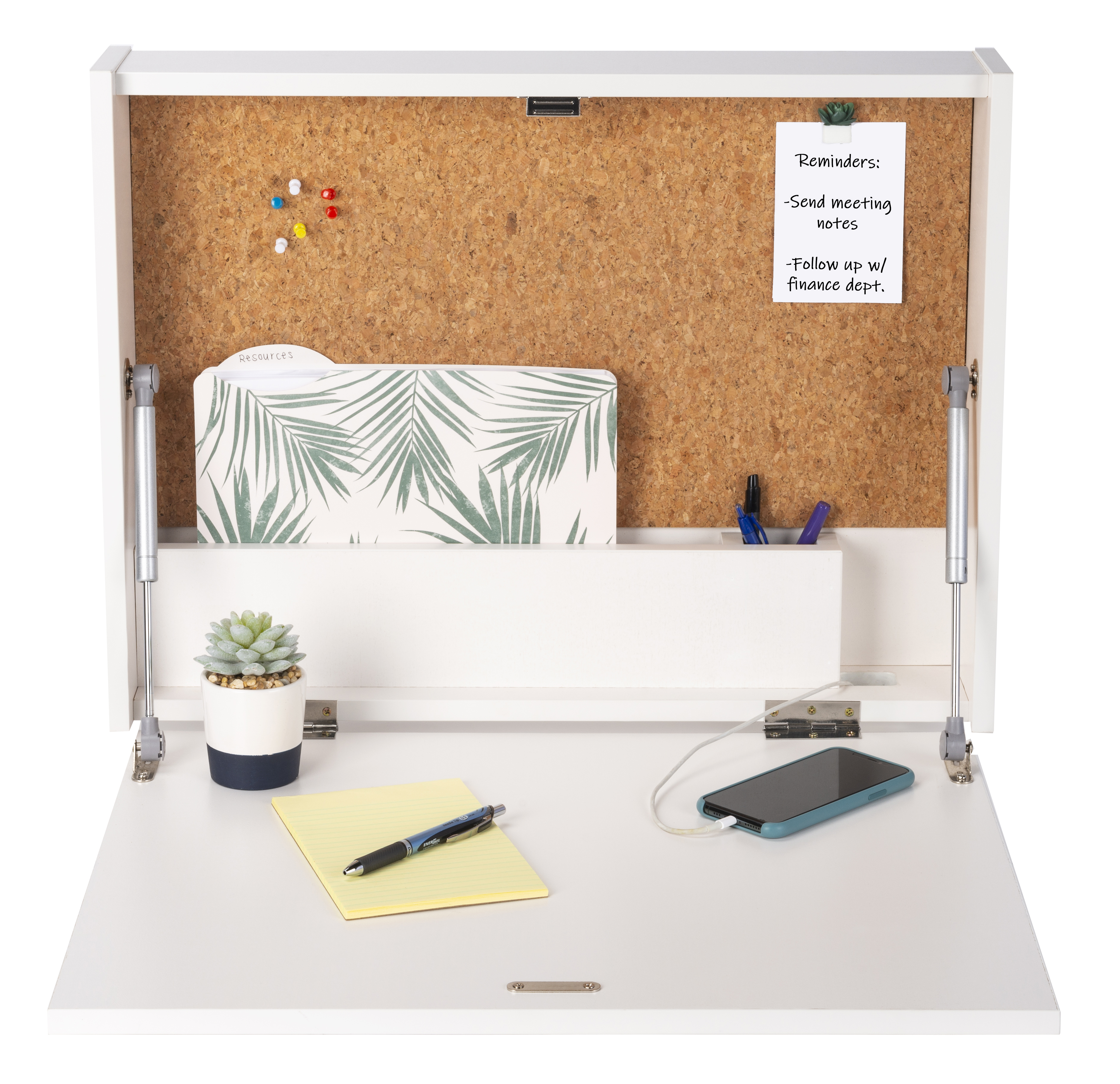Floating Desktop Frame Wall-Mounted Floating Desk | Space-Saving Workstation | Displays2Go