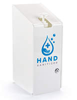 Pre-printed gallon hand sanitizer jug dispenser