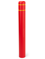 Protective bollard post cover with 52 inch height